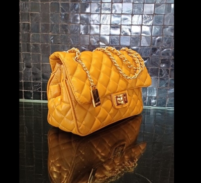 Bolsa de Couro Clássica Matelassê