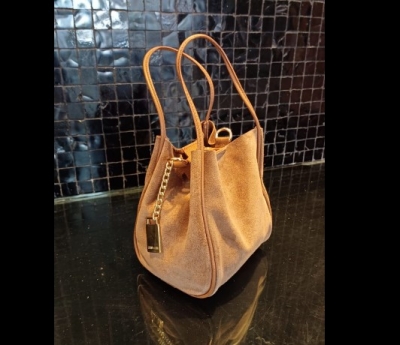 Bolsa de couro e Camurça Mini Saco