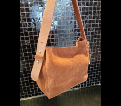 Bolsa de Couro e Camurça Mini 
