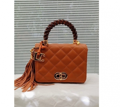Bolsa de Couro Mini Bag Alça Acrílico