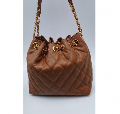 Bolsa de Couro Matelassê Ilhoses Grande